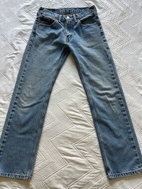 Levi’s 505 Straight Leg Jeans Tag 29x30 Measured 28x29